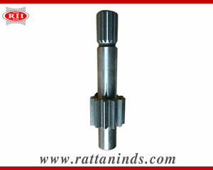 Forged Gear Shaft Hydraulic Lifting Gear Pump Shaft manufacturers in india Forging Gear Shafts exporters india punjab ludhiana