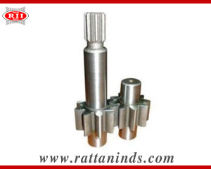 Forged Gear Shaft Hydraulic Lifting Gear Pump Shaft manufacturers in india Forging Gear Shafts exporters india punjab ludhiana