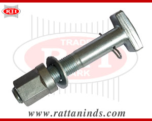 Mercedes Trilex T Head Bolt M20X2 with Pin & Washer M20X2X130 manufacturers in india forged tbolt exporters india punjab ludhiana